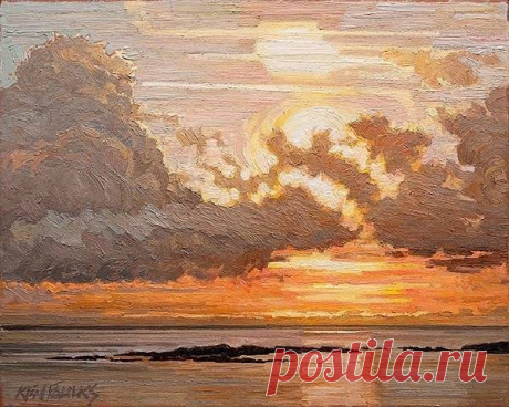 KEN FAULKS «ПЕЙЗАЖИ»
Крохотные пейзажи Кена Фолкса 
Ken Faulks рисовал с самого детства. После окончания школы, когда пришло время выбирать будущую профессию, изобразительное искусство было на последнем месте. Попробовав себя в разных направлениях деятельности, Ken Faulks все-таки возвращается к живописи. 
Занимаясь рисованием и дизайном с раннего возраста, к 1983 году Фолкс работал независимым иллюстратором и с 1984 года работает внештатным художником. Участвовал в дизайнерских проектах,
