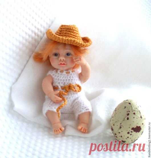 Купить Пасхальный малыш Рыжий маленький Ковбой - рыжий, малыш реборн, малыш, baby