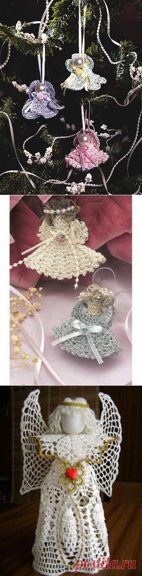 Вяжем  ангела  крючком.