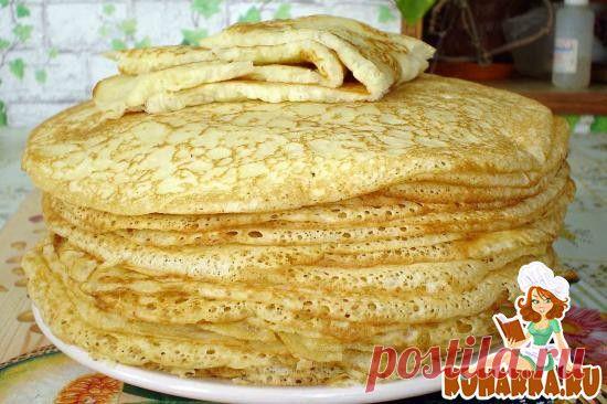 Рецепт: Русские блины