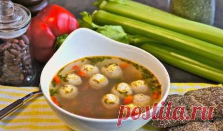 Суп с фрикадельками и фасолью - рецепт приготовления с пошаговыми фото