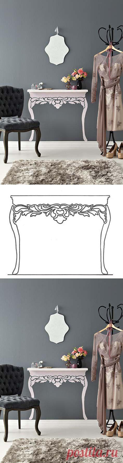 Декор: делаем из простой полки столик во французском стиле. МК