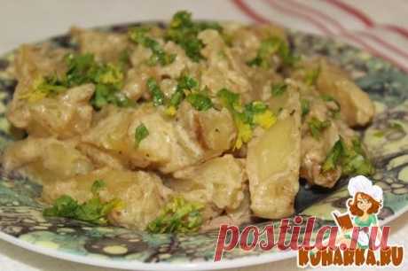 Рецепт: Вкусная картошечка в сметанно-майонезном соусе