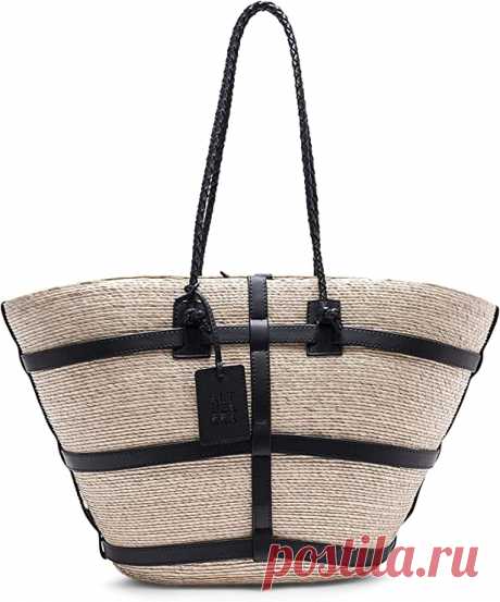 Amazon.com: Altuzarra, Watermill Bag Large, O/S, Natural/Black : Luxury Stores