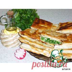 Лаваш с зеленью, сыром и яйцами - кулинарный рецепт