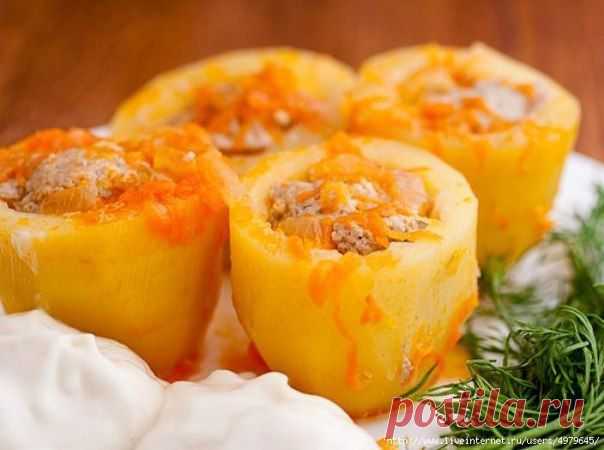 ПОТРЯСАЮЩАЯ ФАРШИРОВАННАЯ КАРТОШЕЧКА | Вкуснолог...