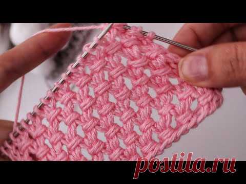 🔥 Бесконечная вязаная красота. Ажурные узор. Вязание спицами