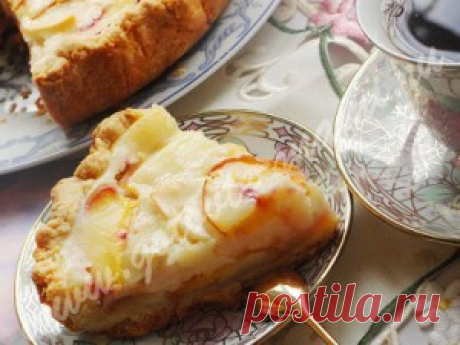 Цветаевский пирог с яблоками и нектаринами | Готовьте с нами