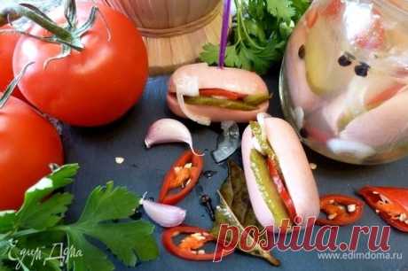 Утопенцы по-чешски. Ингредиенты: сосиски, огурцы маринованные, чеснок | Официальный сайт кулинарных рецептов Юлии Высоцкой
