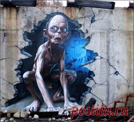 Самые офигенные граффити на стенах зданий