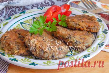 Грибные котлеты Простой рецепт вкусного второго блюда для любителей грибов – ароматные грибные котлеты с овсянкой.