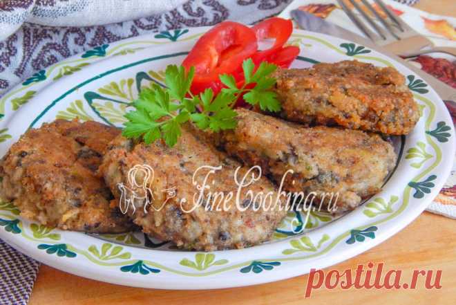 Грибные котлеты Простой рецепт вкусного второго блюда для любителей грибов – ароматные грибные котлеты с овсянкой.