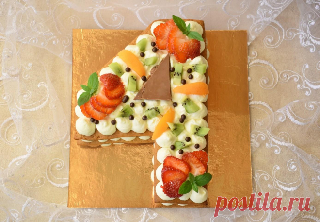 Торт Цифра Четыре рецепт с фото пошагово - 1000.menu