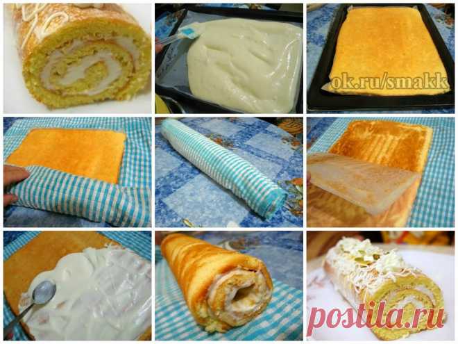 Лучшие кулинарные рецепты: Рулет по ГОСТу