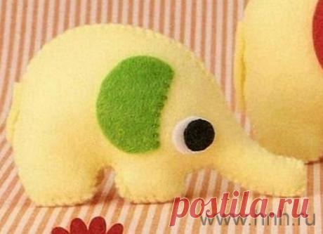 Шьём из фетра: маленькие слоники, выкройки