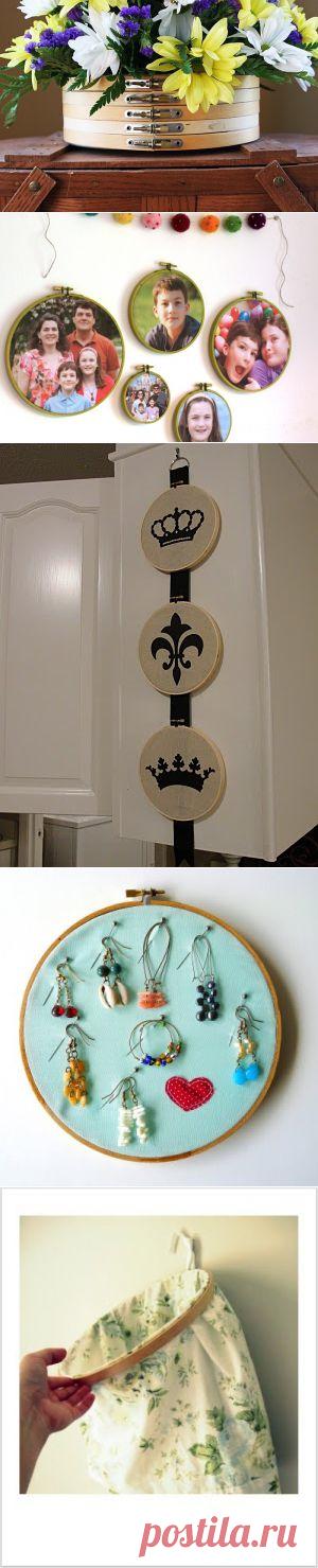 Подборка идей что можно сделать используя пяльцы: / Арт-объекты /