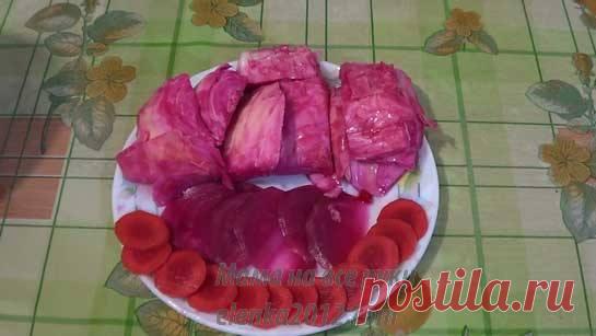 Капуста пелюстки со свеклой, фото, видео рецепта приготовления
