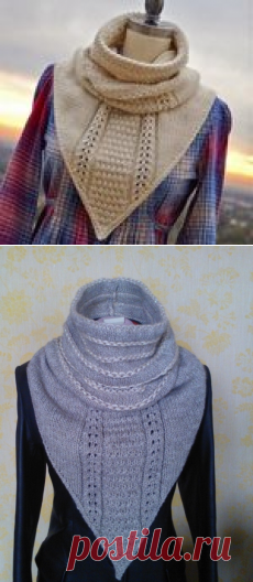Снуд-манишка спицами