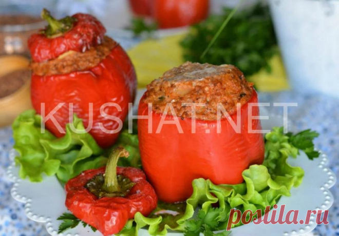 Перец, фаршированный гречкой и фаршем. Рецепт с фото | Кушать нет