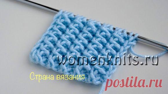 Резинка спицами на 3х петлях