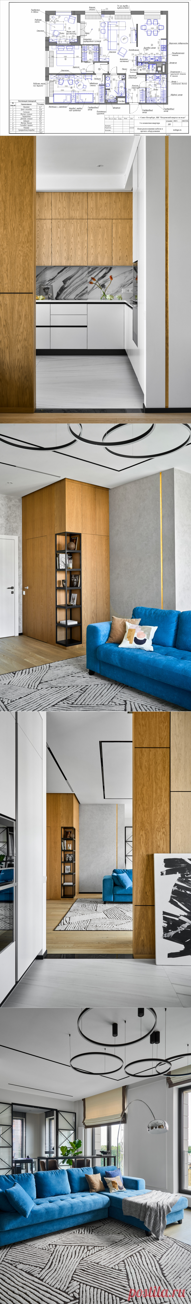 Кухня недели: С круговым проходом и эффектными линиями | Houzz Россия