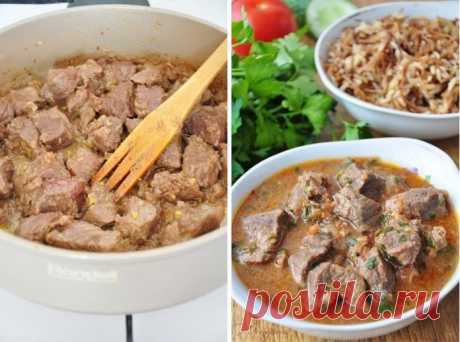 Говядина в остром соусе по-арабски. Очень вкусно и пикантно!