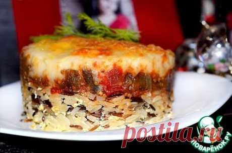 Мусака из баклажанов с рисом - кулинарный рецепт