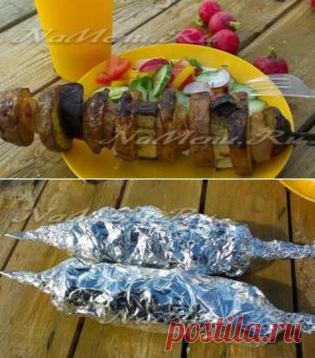 Шашлык из картофеля