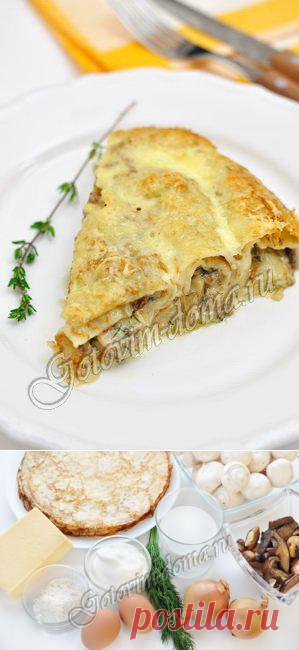 Блинная улитка с грибным жюльеном