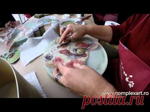 Декупаж коробки из картона.Shabby chic.