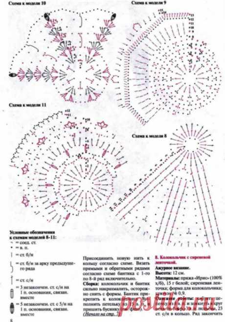 НОВОГОДНИЕ КОЛОКОЛЬЧИКИ + СХЕМЫ