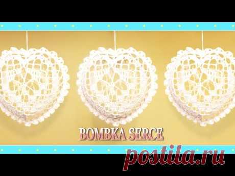 Serce - bombka na choinkę (wzór 3)