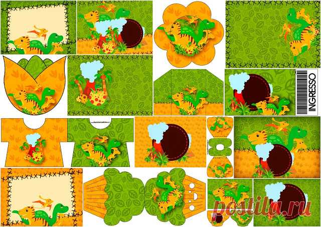 Fiesta de Dinosaurios: Invitaciones de Cumpleaños para Imprimir Gratis. | Ideas y material gratis para fiestas y celebraciones Oh My Fiesta!