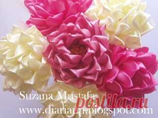 Украшения из лент, ткани