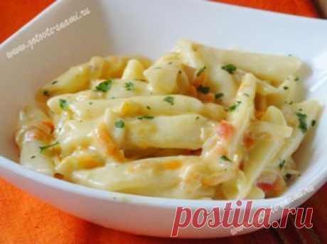 Макароны в сливочном соусе | Готовьте с нами