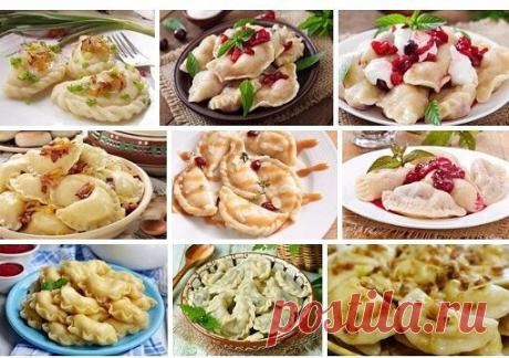 ТОП-10 САМЫХ ВКУСНЫХ ДОМАШНИХ ВАРЕНИКОВ
Классические, сытные, сладкие и даже ленивые
1. Вареники с вишней

ИНГРЕДИЕНТЫ:

Для теста:
Мука — 350 г
Картофельный крахмал — 1 ст. л.
Яйца — 1 шт.
Вода — 300 мл
Соль — 1 щепотка

Для начинки:
Замороженная вишня — 1 кг
Сахар — 300 г
Ванилин — 2 г
Корица — 3 г

ПРИГОТОВЛЕНИЕ:
1. Замесить крутое эластичное тесто, сформировать шар, обернуть пищевой пленкой и оставить на 20 минут.
2. Для начинки: предварительно размороженную вишню посы...