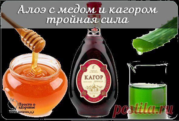 АЛОЭ С МЕДОМ И КАГОРОМ: ТРОЙНАЯ СИЛА.