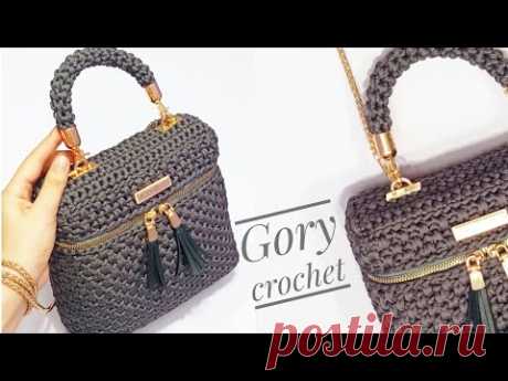 حقيبه كروشيه موديل جديد بخيط الكرودون /crochet bag/bolso de ganchillo/вязаная сумка/tas rajutan