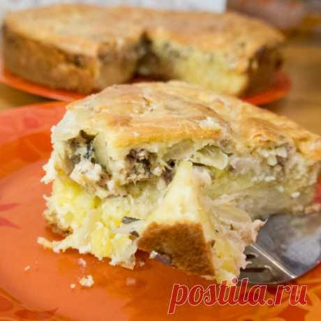 Нежнейший заливной пирог с картофелем и сайрой! Вкусно, просто нет слов! Проверенный и простой рецепт - Простые рецепты Овкусе.ру