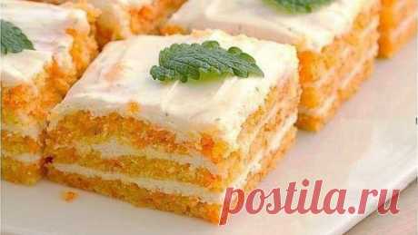 Вкусный морковный торт