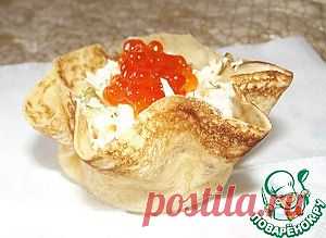 Корзиночки из блинов - кулинарный рецепт