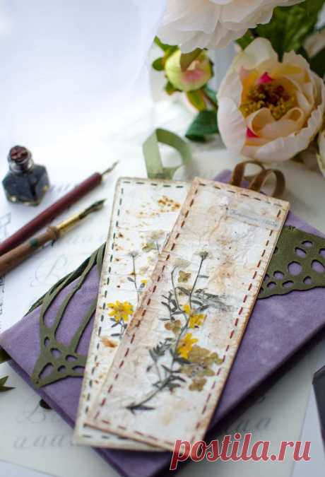 Делаем закладку-гербарий «Мгновения» - Ярмарка Мастеров - ручная работа, handmade