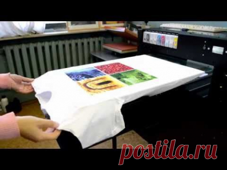 Цифровая печать на футболках.