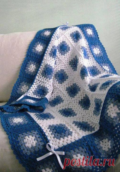 Бабушкин квадрат (плед, одеяло, покрывало)