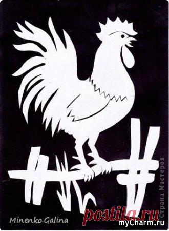 2017 год - год Красного Огненного Петуха. Трафареты. Украшаем окна.: Дневник пользователя Тигрия