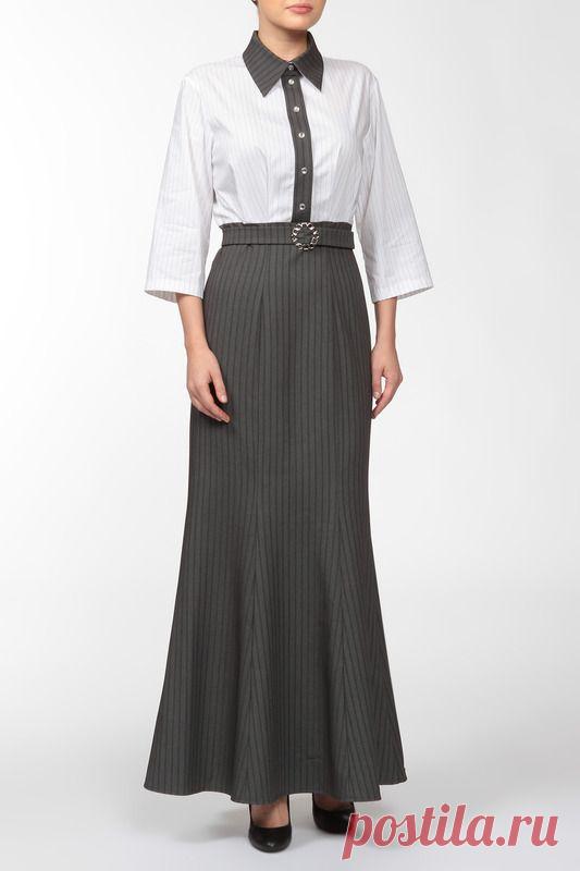 Купить Платье макси Adzhedo 40330 БЕЛЫЙ, ТЕМНЫЙ ХАКИ со скидкой в интернет-магазине kupivip.ru - распродажа