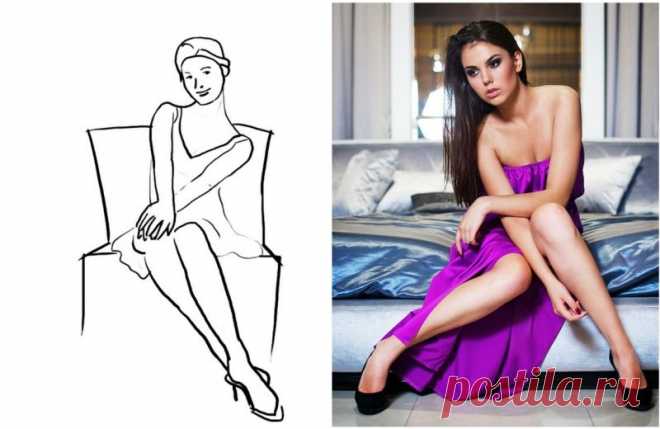 20 самых удачных поз для женской фотосессии