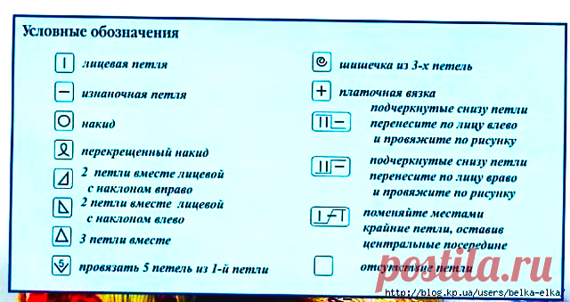 Расшифровка обозначений: вязание спицами — Сделай сам, идеи для творчества - DIY Ideas