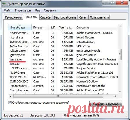Что это за процесс lsass.exe