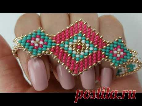 PULSERA DE MOSTACILLAS  / EN TELAR
